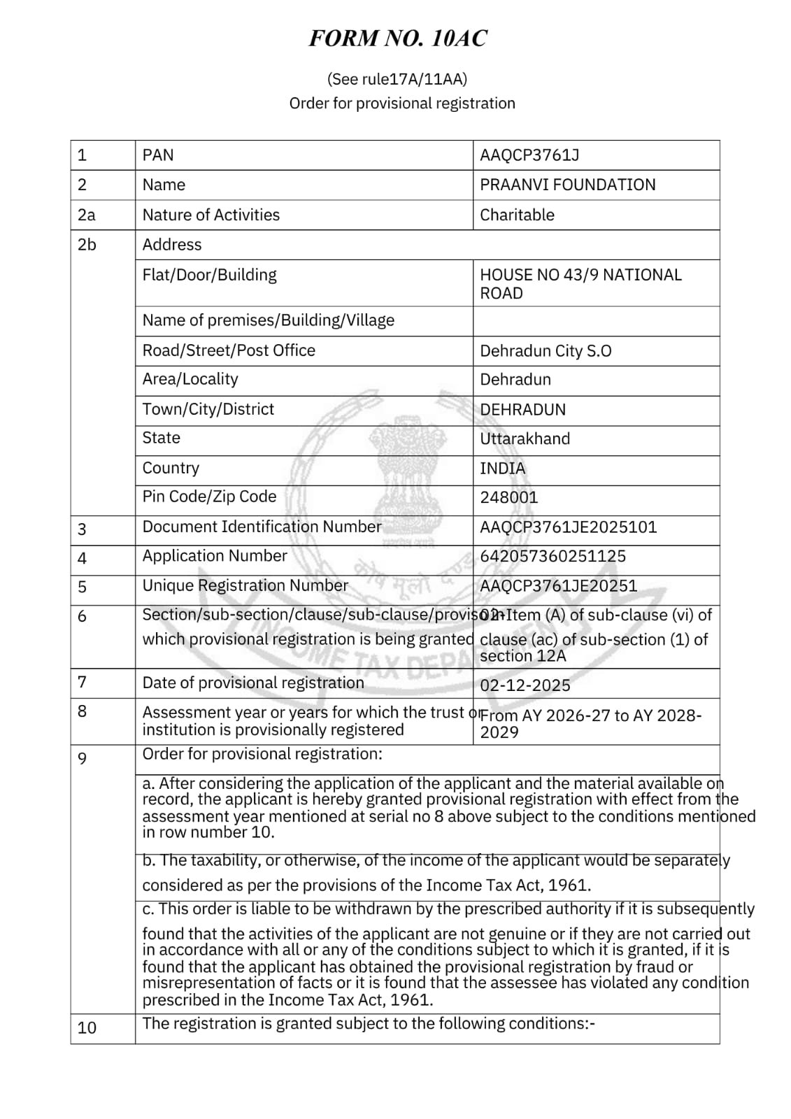 12A Certificate